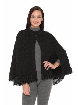 TWENTY ME - Womens Black Colour Poncho
