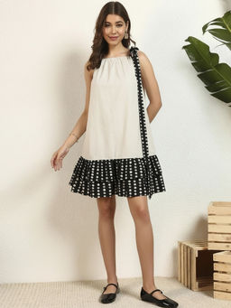 Deebaco - Womens Polka Dots Mini Dress