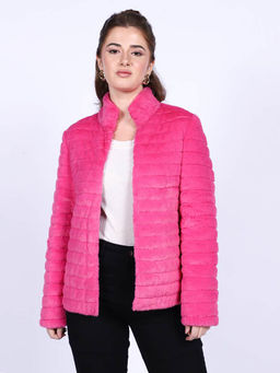 Saint G - Fernanda Pink Fur Womens Jackets
