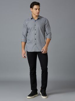 Reid & Taylor - Men Black Checks Casual Shirt