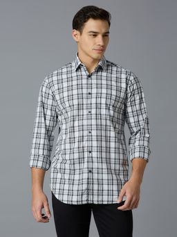 Reid & Taylor - Men Black Checks Casual Shirt