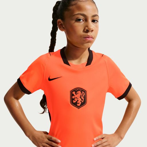 Netherlands 2026 Stadium Home - Nike Netherlands 2026 Stadium Home Older Kids' Dri-FIT Football Replica Shirt