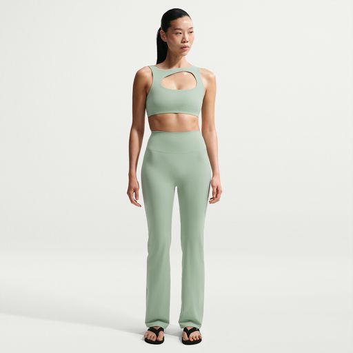 Nike Zenvy - Women's High-Waisted Flared Leggings with No Front Seam