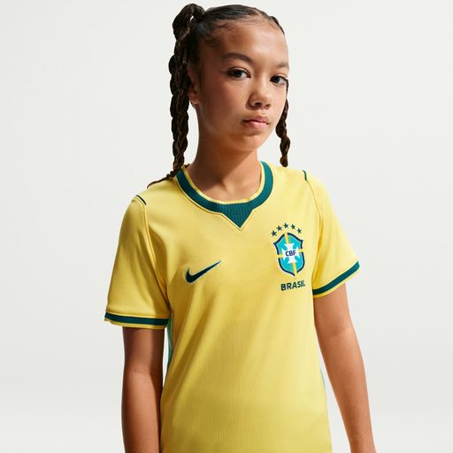 Brazil 2026 Stadium Home - Nike Brazil 2026 Stadium Home Older Kids' Dri-FIT Football Replica Shirt