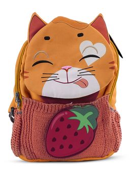 Filli & Me - Multi-Color Polyester Character Strawberry School Backpack