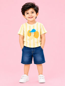 Bloom Up - Yellow Printed Cotton Blend Regular Fit Co-Ord Set