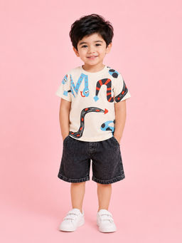 Bloom Up - Yellow Printed Cotton Blend Regular Fit Co-Ord Set