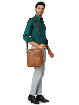 Perquisite - Mark Dark Tan Crossbody Bag