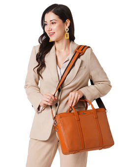 Perquisite - Steve Hermes Tan Laptop Bag