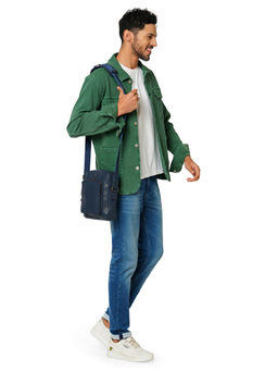 Perquisite - Mark Navy Blue Crossbody Bag