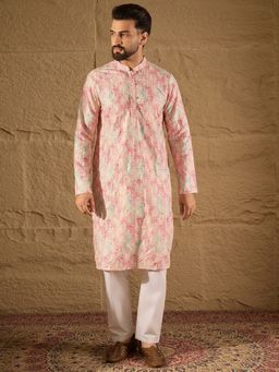 ETHNIC BAY - Viscose Ethnic Motifs Printed Straight Multicolour Kurta