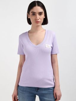Calvin Klein - Women Purple Color T-Shirt
