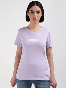 Calvin Klein - Women Purple Color T-Shirt
