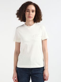 Calvin Klein - Women Off White Color T-Shirt