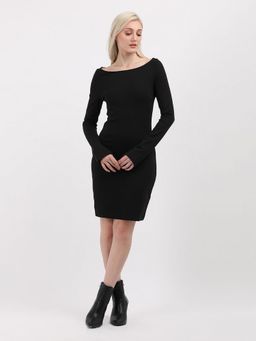 Calvin Klein - Women Black Color Knee Length Dress