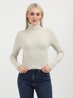 Calvin Klein - Women Beige Color T-Shirt