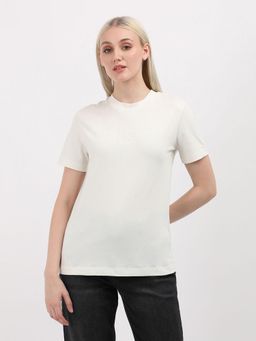 Calvin Klein - Women Off White Color T-Shirt