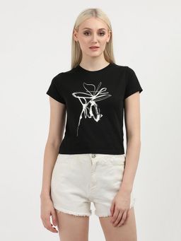 Calvin Klein - Women Black Color T-Shirt