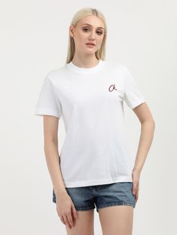 Calvin Klein - Women White Color T-Shirt