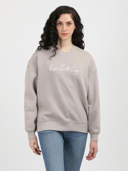 Calvin Klein - Women Brown Color Sweatshirt