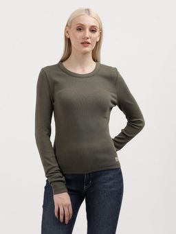 Calvin Klein - Women Green Color T-Shirt