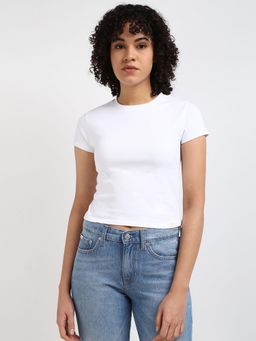 Calvin Klein - Women White Color T-Shirt