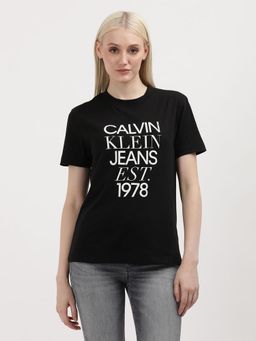 Calvin Klein - Women Black Color T-Shirt