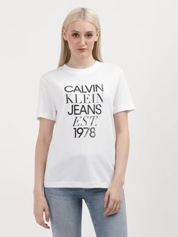 Calvin Klein - Women White Color T-Shirt