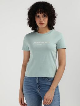 Calvin Klein - Women Green Color T-Shirt