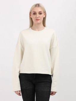 Calvin Klein - Women Off White Color Sweatshirt