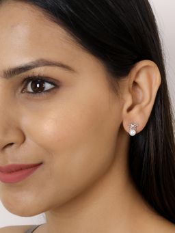 Ornate Jewels - Stylish Pearl Earrings for Girls in 925 Sterling Silver