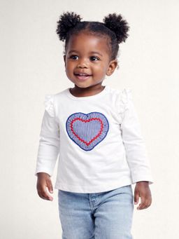 Mi Arcus - White Embroidered Top