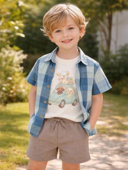 Mi Arcus - Blue Checks Co-Ord Set