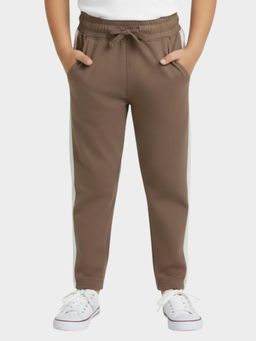 Orange Sugar - Brown Colorblock Joggers