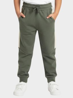 Orange Sugar - Olive Colorblock Joggers