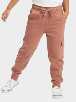 Orange Sugar - Brown Solid Joggers