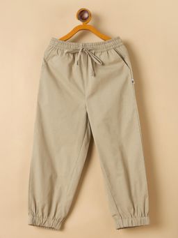 Stylo Bug - Beige Solid Joggers