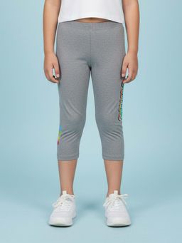 KiddoPanti - Grey Printed Leggings
