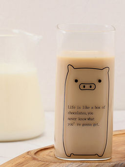 Bonhomie - Solid Printed Glass Tumbler