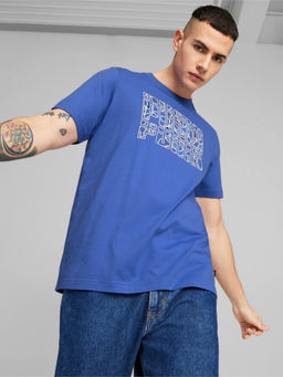 Puma - Graphics Summer Mens Blue T-Shirt