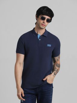 Jack & Jones - Blue Slim Fit Polo T-Shirt