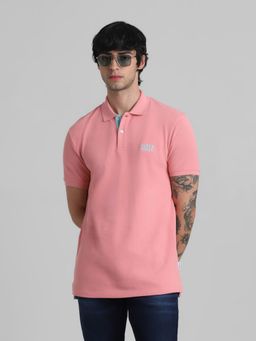 Jack & Jones - Pink Slim Fit Polo T-Shirt