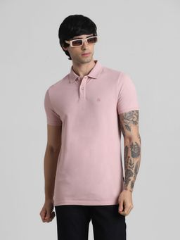Jack & Jones - Pink Slim Fit Polo T-Shirt