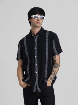 Jack & Jones - Navy Blue Regular Fit Shirt