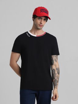 Jack & Jones - Black Regular Fit T-Shirt