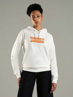 Tommy Hilfiger - Regular Fit Cotton Sweatshirt - White