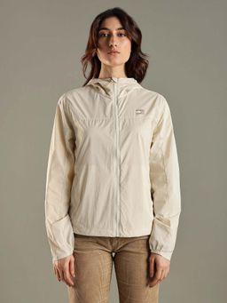 Tommy Hilfiger - Regular Fit Nylon Hooded Neck Windcheater Jacket - Beige