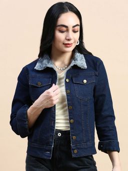 Voxati - Women's Denim Jacket - Navy Blue