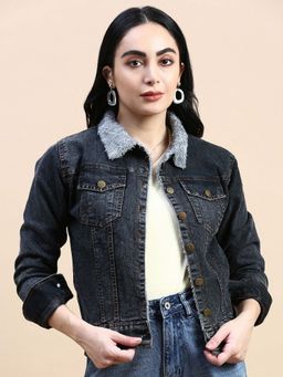 Voxati - Women's Denim Jacket - Grey