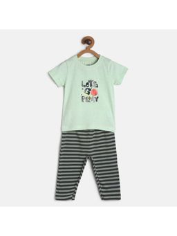 MINI KLUB - Baby Boys Green T-shirt & Bottom (Set of 2)